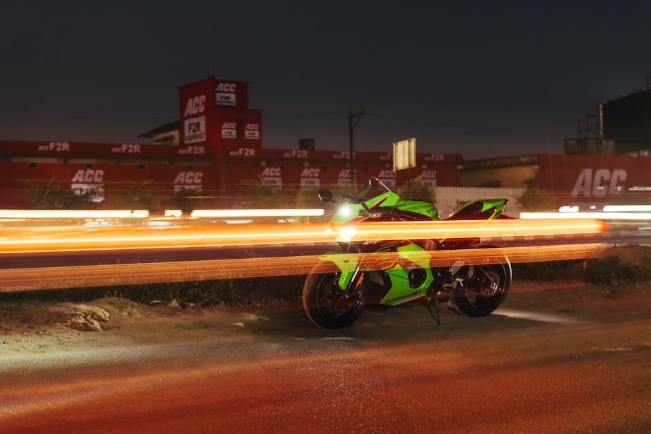 Kawasaki ZX12-R Motorcycle on the road