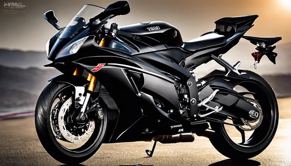 A sleek and powerful Yamaha R6 motorcycle.